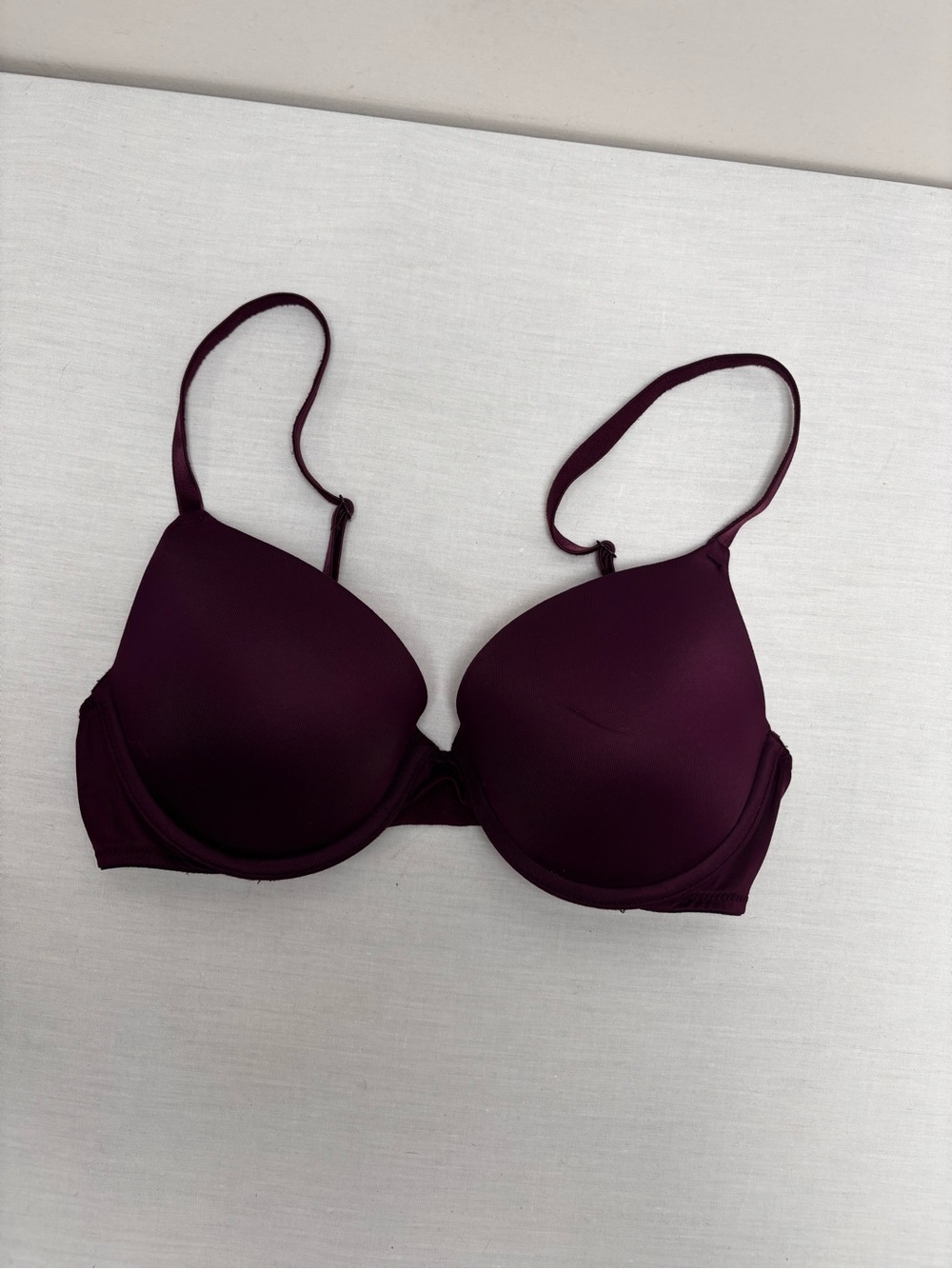 PINK T-Shirt Bra in Deep Plum -